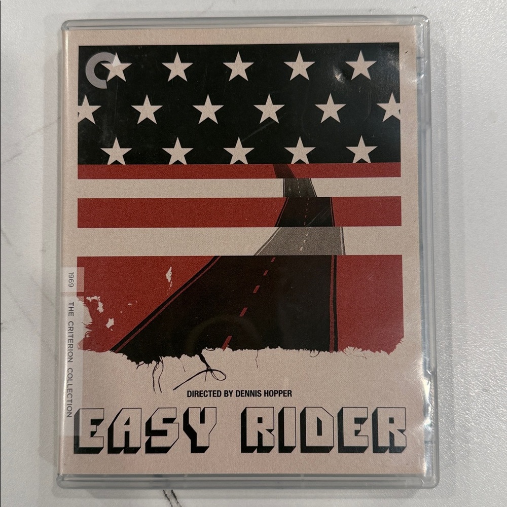 Easy Rider Criterion Collection Bluray  - Red, Black, White